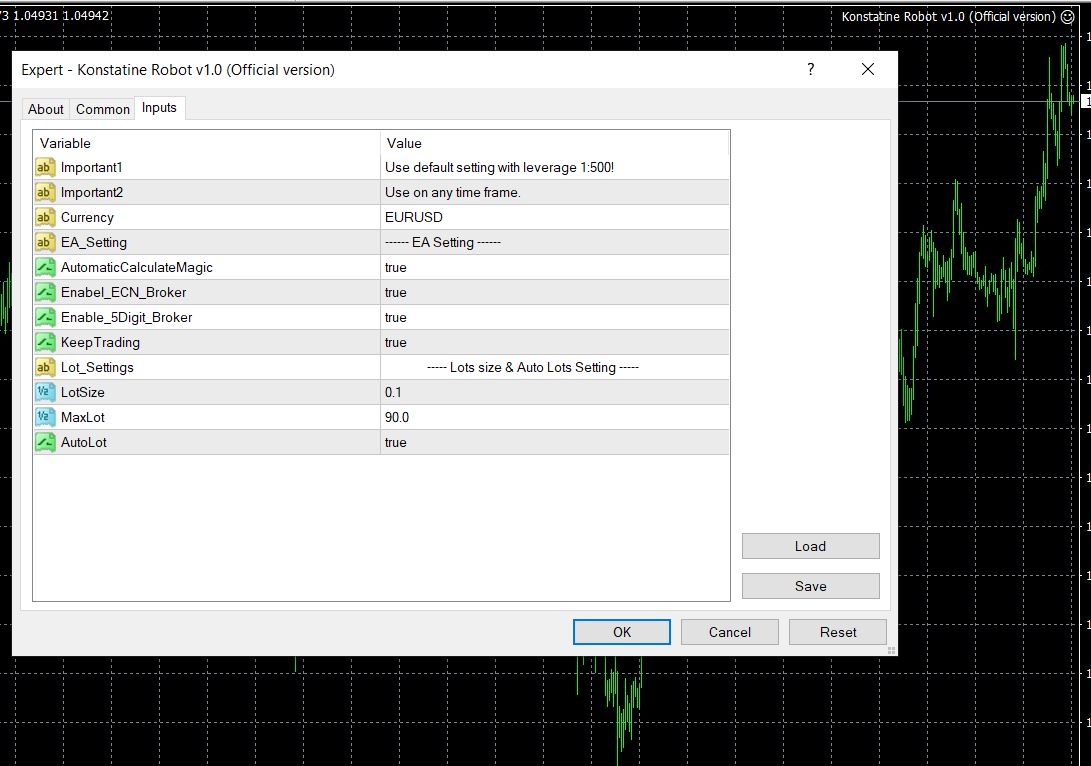 Konstatine-Robot-EA-MT4-setting
