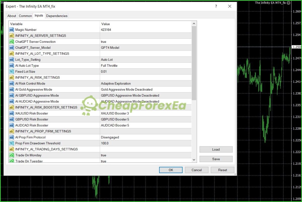 The-Infinity-EA-MT4-settings