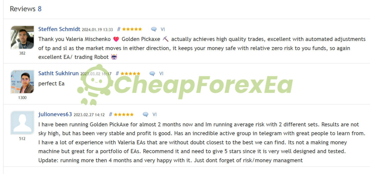 Golden Pickaxe Ea MT4 Review on MQL5