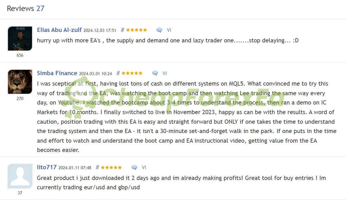 Market Reversal Alerts EA MT4 Review on MQL5