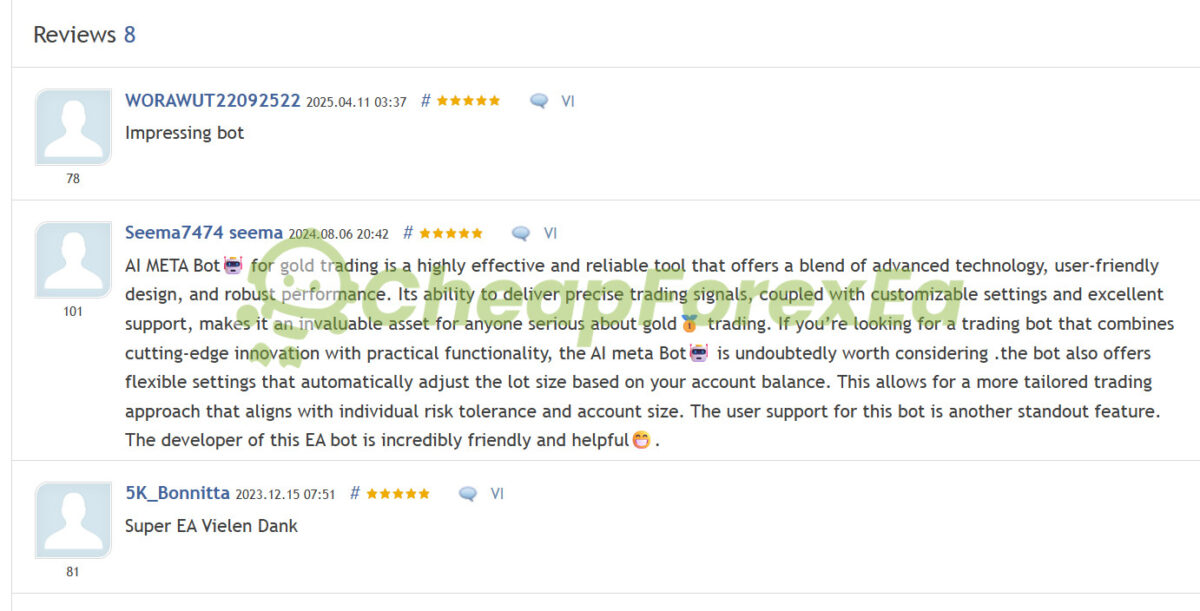 AI Meta EA MT4 Review on MQL5