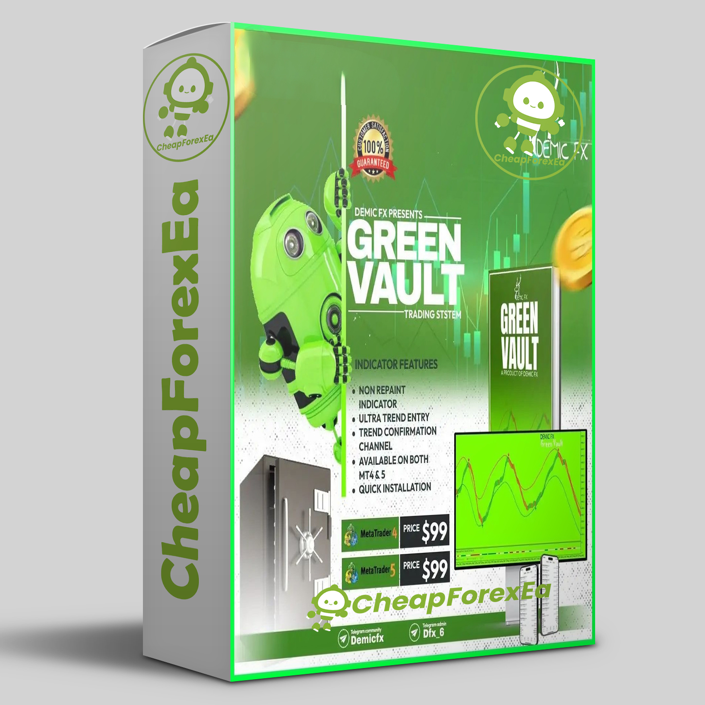 Green Vault Indicator MT4 logo Green Vault Indicator MT4 logo