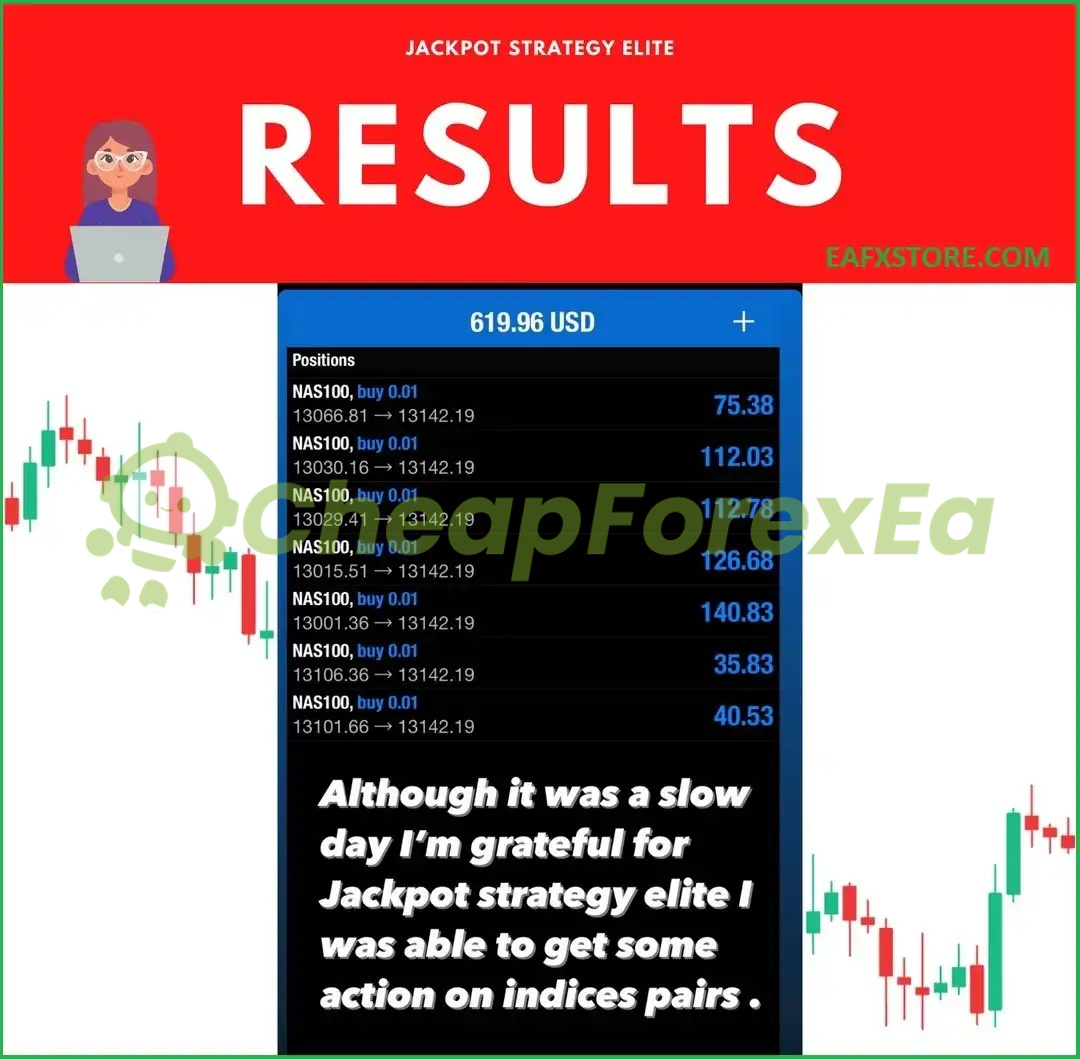 JackPot Strategy Elite MT4 results 1